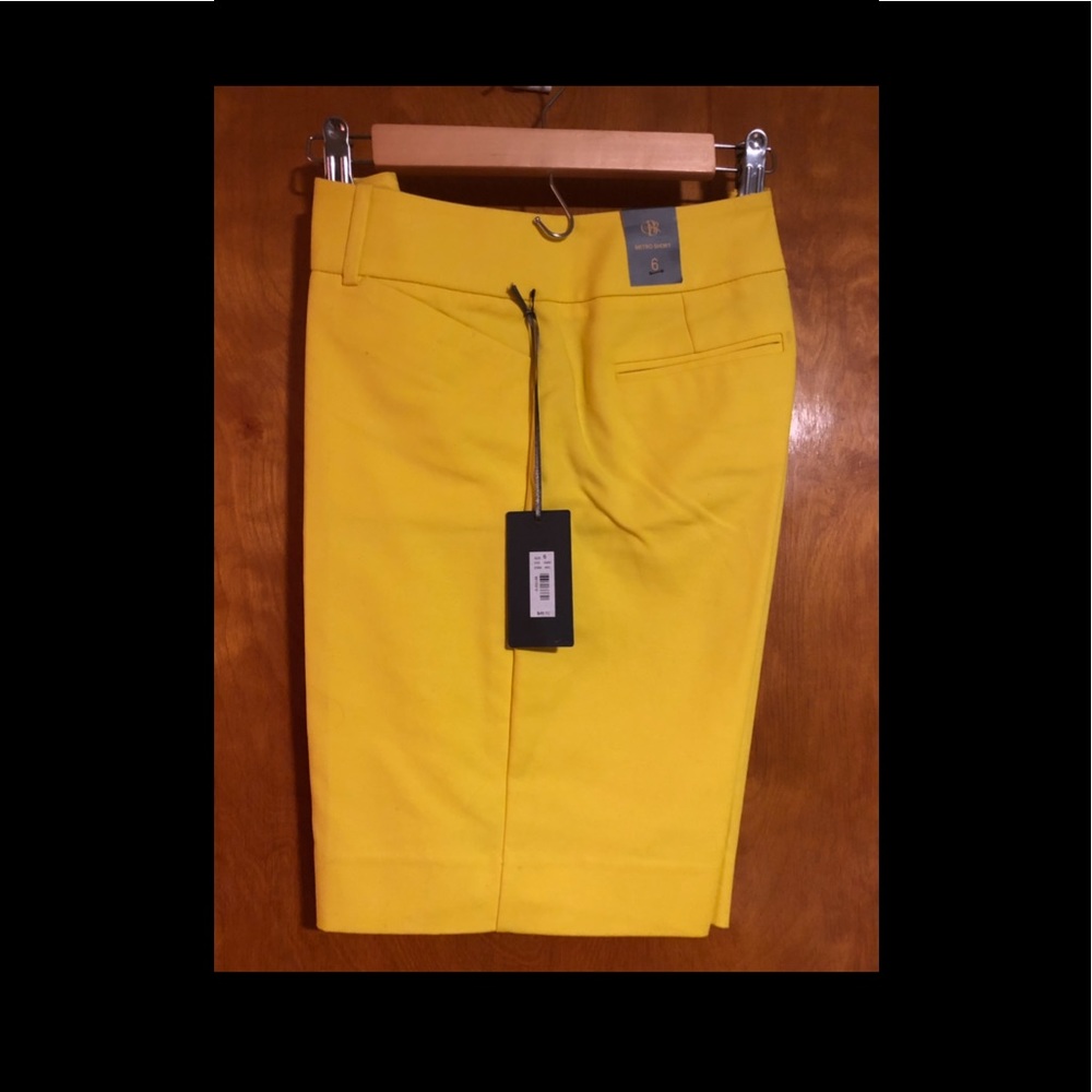 Yellow dress shorts
